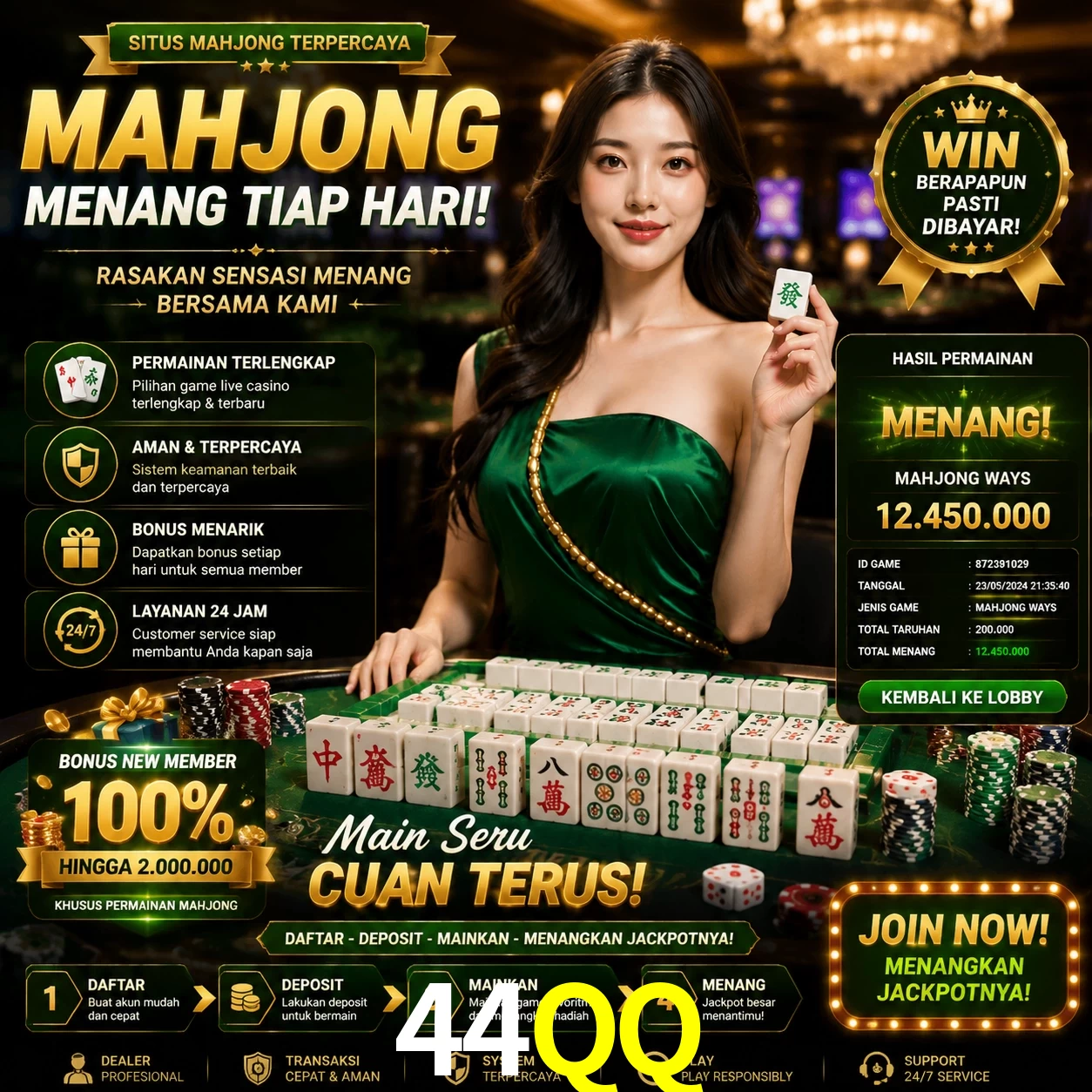 Cashback VIP 44QQ - reembolso semanal